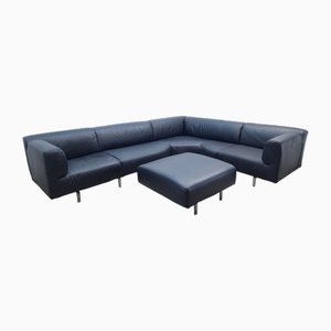 Leather Sofa in Black by Piero Lissoni for Cassina, 1996, Set of 2-BVM-1782500