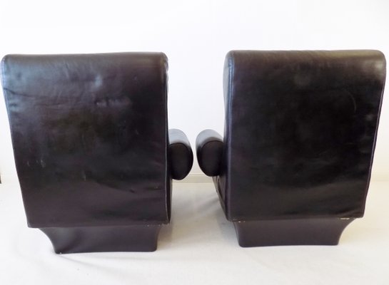 Leather Sofalette / Modular 2-Seater Sofa by Otto Zapf, 1970s-HUW-866316