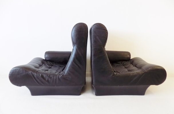 Leather Sofalette / Modular 2-Seater Sofa by Otto Zapf, 1970s-HUW-866316