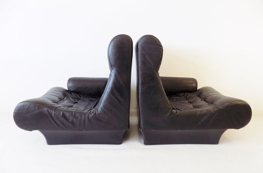 Leather Sofalette / Modular 2-Seater Sofa by Otto Zapf, 1970s