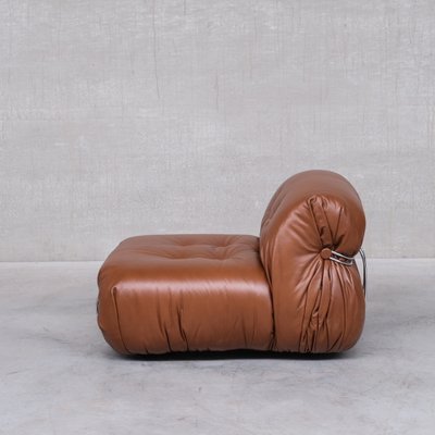 Leather Soriana Lounge Chairs by Scarpa for Cassina, 1970s, Set of 2-JRP-1384594