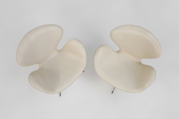 Leather Swan Chairs by Arne Jacobsen for Fritz Hansen, 2006, Set of 2-YSY-1785000