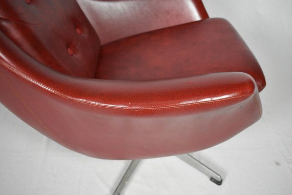 Leather Swivel Armchair from UP Závody, 1965-TZ-876144