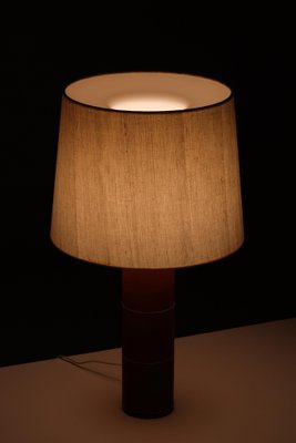 Leather Table Lamp attributed to Bergboms, Sweden, 1960s-QU-1812189