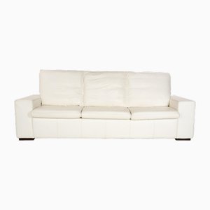 Leather Three-Seater Cream White Sofa from Nieri-RQW-2036322