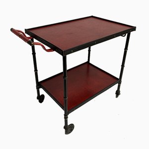 Leather Trolley by Jacques Adnet-VRR-1028588