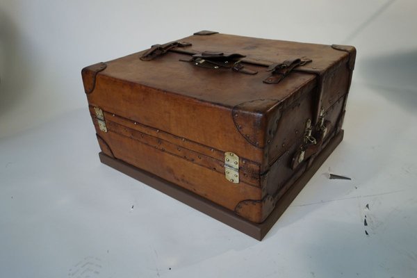 Leather Trunk, 1920s-EMZ-769537