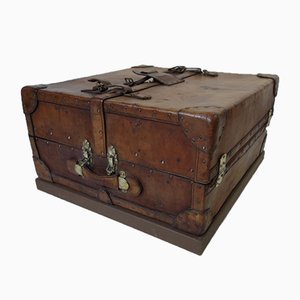 Leather Trunk, 1920s-EMZ-769537