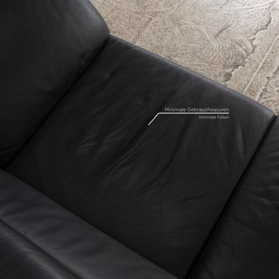 Leather Two-Seater Dark Gray Sofa by Ewald Schillig-RQW-1771373