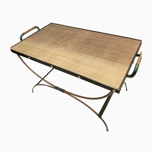 Leather Wounded Coffee Table by Jacques Adnet, 1950-VRR-1793762