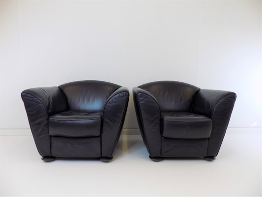 Leather Zelda Armchairs by Peter Maly for Cor, 1980s, Set of 2-HUW-1422974