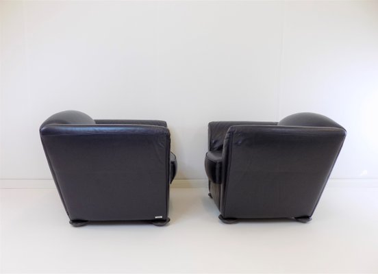 Leather Zelda Armchairs by Peter Maly for Cor, 1980s, Set of 2-HUW-1422974