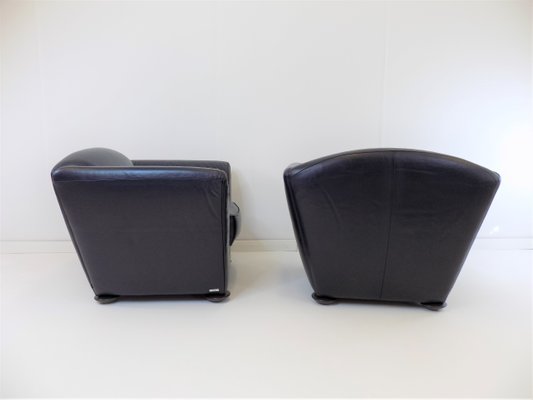 Leather Zelda Armchairs by Peter Maly for Cor, 1980s, Set of 2-HUW-1422974