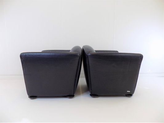 Leather Zelda Armchairs by Peter Maly for Cor, 1980s, Set of 2-HUW-1422974