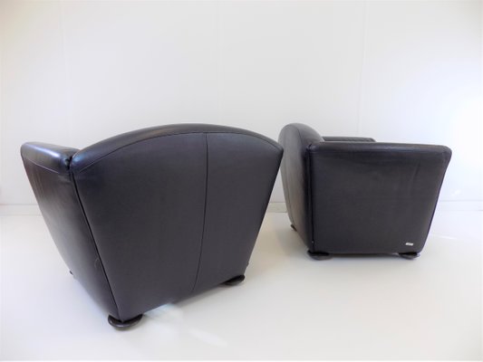 Leather Zelda Armchairs by Peter Maly for Cor, 1980s, Set of 2-HUW-1422974