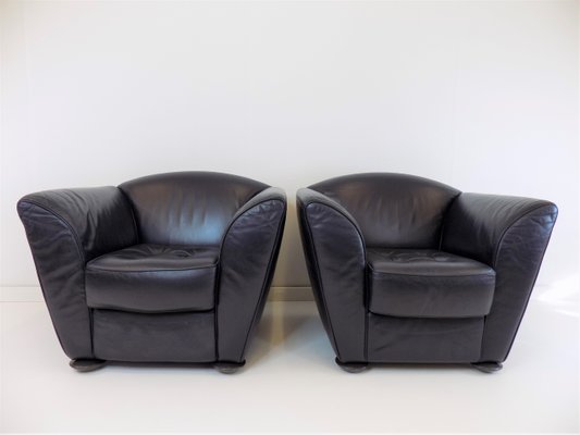 Leather Zelda Armchairs by Peter Maly for Cor, 1980s, Set of 2-HUW-1422974