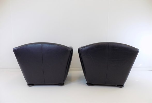 Leather Zelda Armchairs by Peter Maly for Cor, 1980s, Set of 2-HUW-1422974