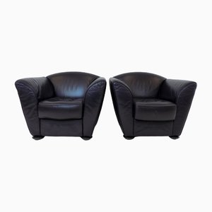 Leather Zelda Armchairs by Peter Maly for Cor, 1980s, Set of 2-HUW-1422974