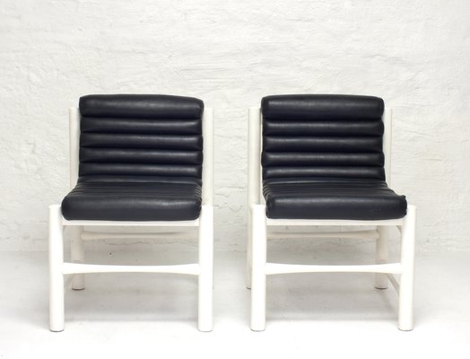 Leatherette Chairs, Italy, 1970s, Set of 2