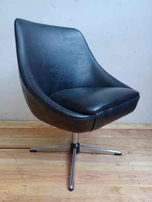 Leatherette Swivel Chair, 1970s-ZQS-1442113