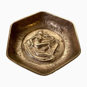 Leda and the Swan Art Dish in Bronze by Svend Lindhart, 1965-LCR-1807300