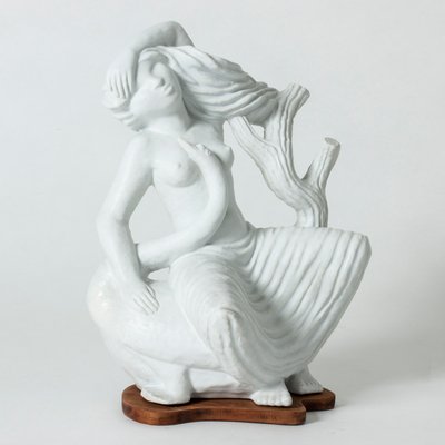 Leda and the Swan Sculpture by Stig Lindberg for Gustavsberg, 1940s-NL-744386