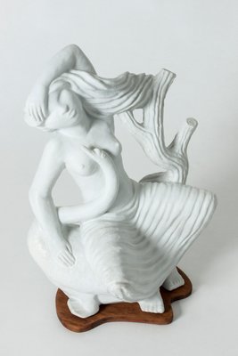 Leda and the Swan Sculpture by Stig Lindberg for Gustavsberg, 1940s-NL-744386