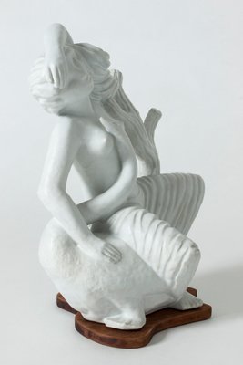 Leda and the Swan Sculpture by Stig Lindberg for Gustavsberg, 1940s-NL-744386