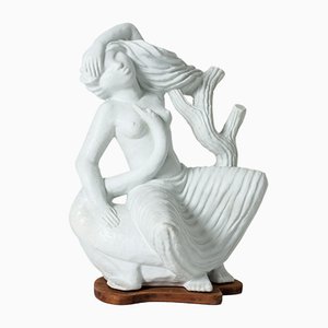 Leda and the Swan Sculpture by Stig Lindberg for Gustavsberg, 1940s-NL-744386