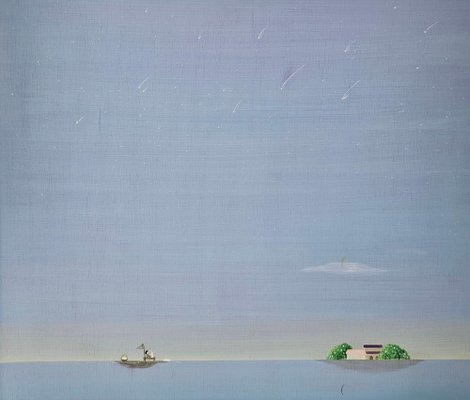 Lee Yu Min, Let's Go Pick the Stars !, 2023, Acrylic on Wood, Framed-CHG-2037740