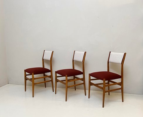 Leggera Chairs by Gio Ponti for Cassina, 1950s, Set of 10-LKT-2020497