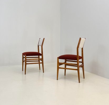 Leggera Chairs by Gio Ponti for Cassina, 1950s, Set of 10-LKT-2020497