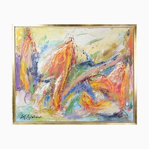 Leif Bjerregaard, Where Angels Dance, Oil Painting, Framed-UY-1277075