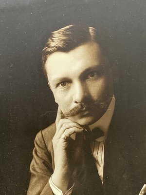 LeMercier, Man with Mustache, Early 20th Century, Photograph, Framed-QKG-1356622