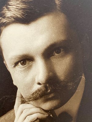 LeMercier, Man with Mustache, Early 20th Century, Photograph, Framed-QKG-1356622