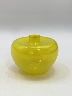 Lemon Yellow Murano Glass Vase from Salviati, Italy-CZ-1785416