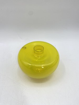 Lemon Yellow Murano Glass Vase from Salviati, Italy-CZ-1785416