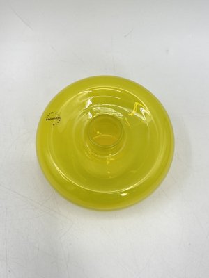 Lemon Yellow Murano Glass Vase from Salviati, Italy-CZ-1785416