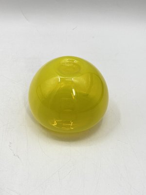 Lemon Yellow Murano Glass Vase from Salviati, Italy-CZ-1785416