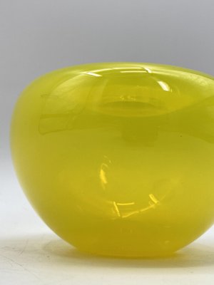 Lemon Yellow Murano Glass Vase from Salviati, Italy-CZ-1785416