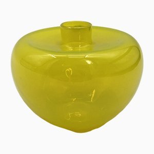 Lemon Yellow Murano Glass Vase from Salviati, Italy-CZ-1785416