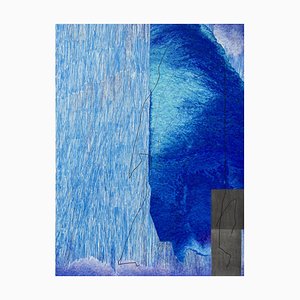 Lena Ochkalova, Duality, Blue, 2022, Mixed Media on Aluminium-CHG-1419925