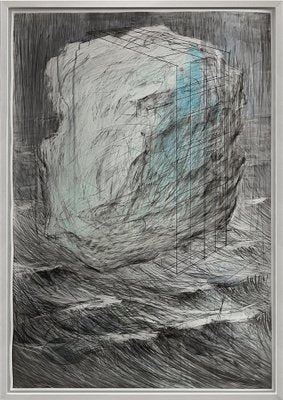 Lena Ochkalova, Net for Dreaming Clouds, 2021, Mixed Media on Paper-CHG-1419918