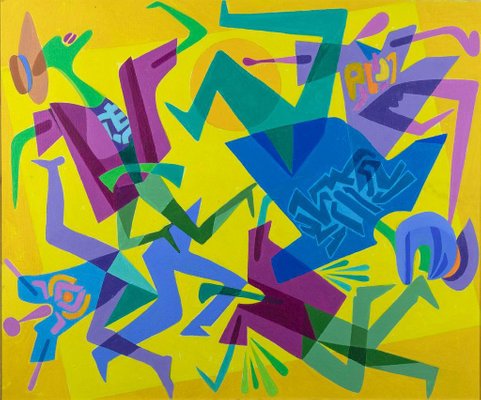 Leo Guida, Accident, Original Acrylic on Canvas, 1992-ZCI-922448