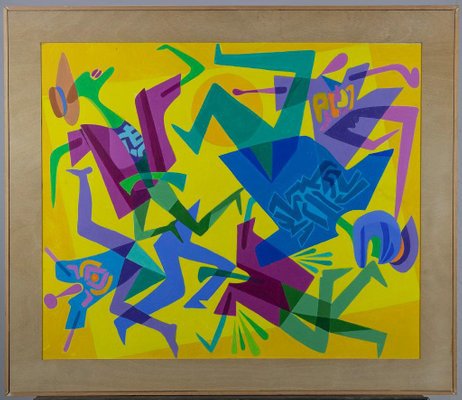 Leo Guida, Accident, Original Acrylic on Canvas, 1992-ZCI-922448