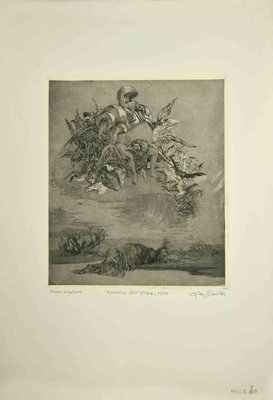 Leo Guida, Apotheosis of the Hero, Original Etching, 1977-ZCI-996267