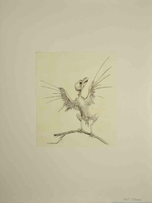 Leo Guida, Bird, Original Etching, 1970s-ZCI-994761