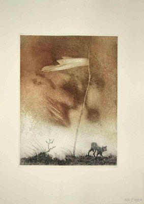 Leo Guida, Boundary, Original Etching, 1970s-ZCI-996249