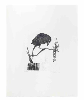 Leo Guida, Crow on the Branch, Etching, 1972-ZCI-1788628