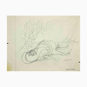 Leo Guida, Defeated Knight, Drawing in Pencil, 1972-ZCI-1760693